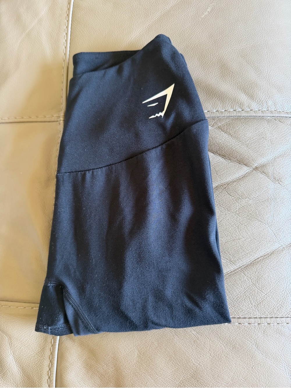 Gymshark Black Mini Skirt with White Logo